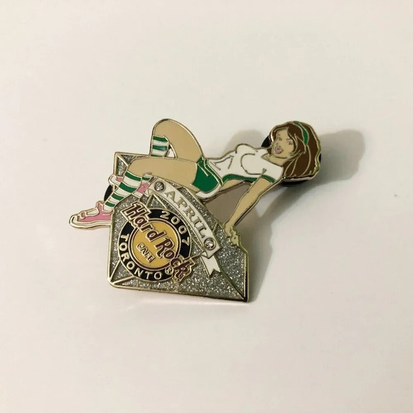 2007 Hard Rock Cafe  Toronto Birthstone Girl Series Pin April Limited Edition - Picture 10 of 12